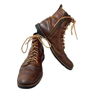 Timberland Zip Up Leather Ankle Boots Mens Size 8